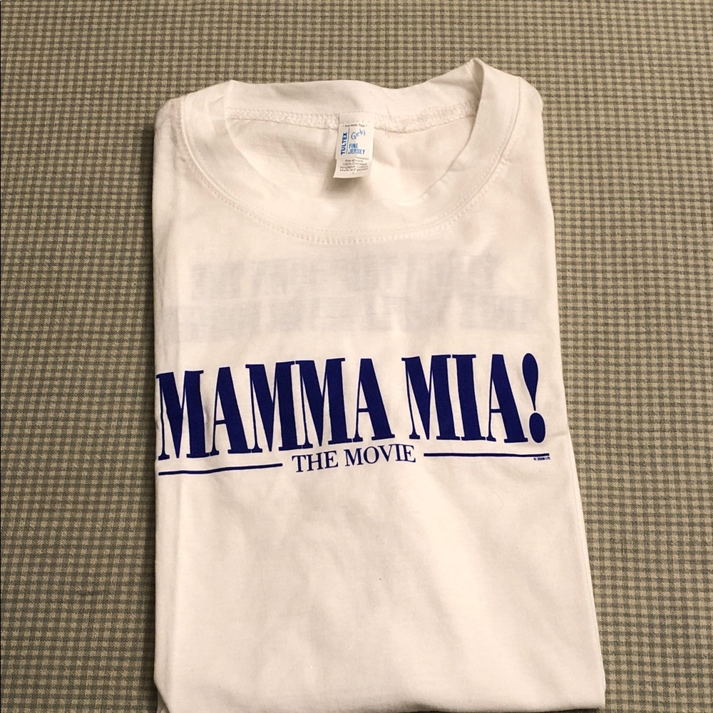 Mamma Mia! The Movie 2008 Promo Tee L Girly Meryl Streep Pierce Brosnan #1004